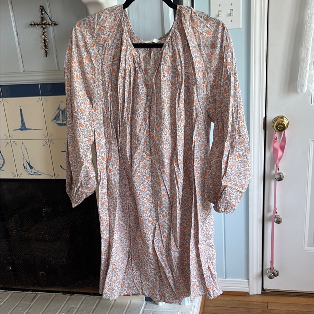 H&M Floral Dress - Orange and White